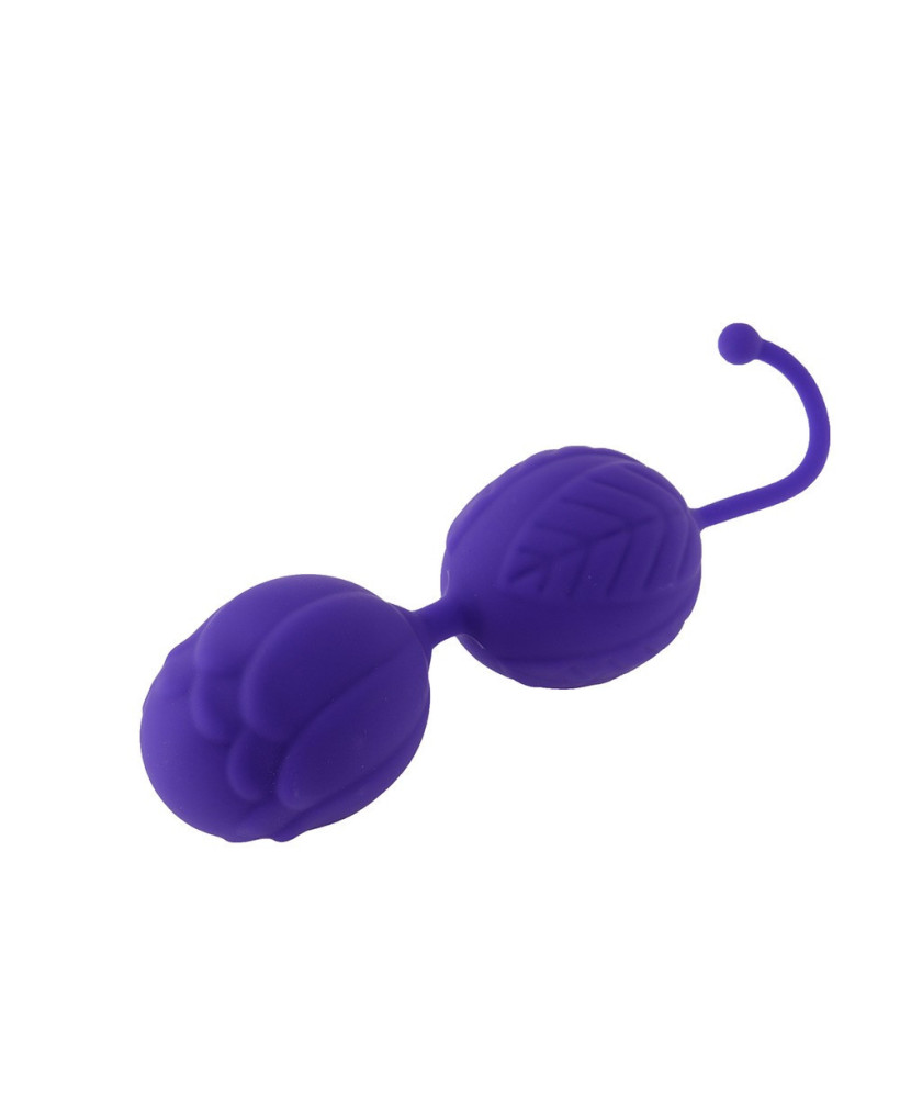 Boules de Geisha violet silicone 